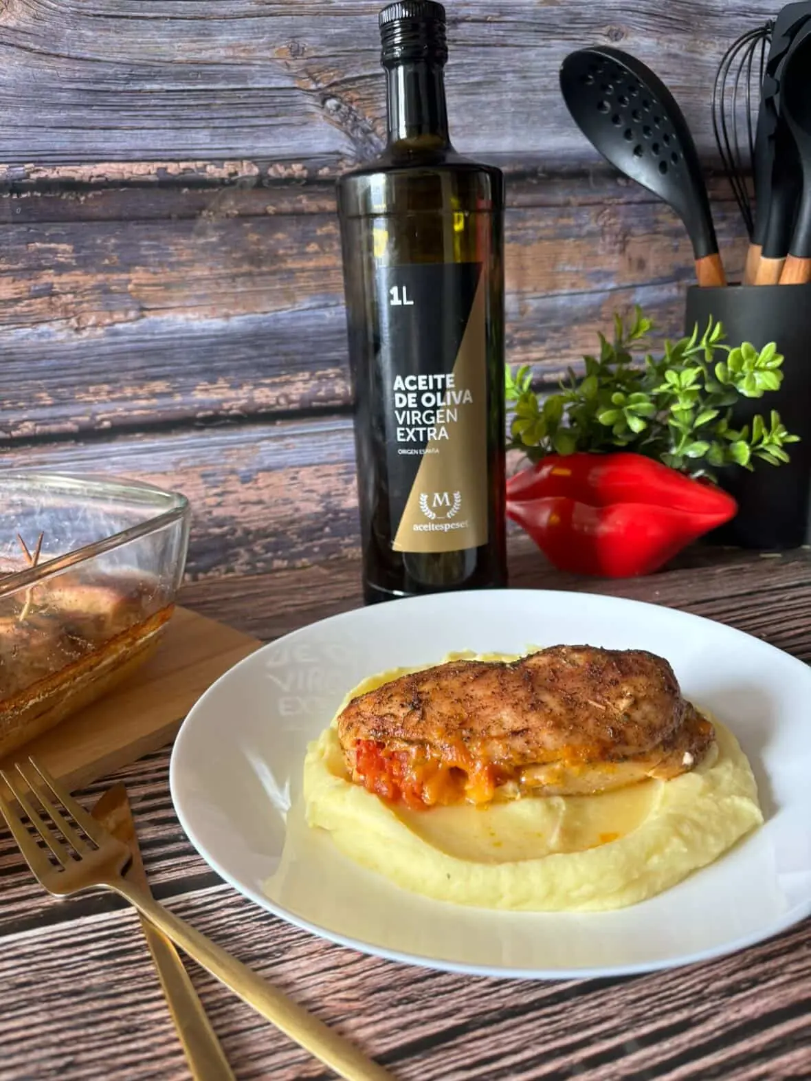 Piept de Pui Gourmet cu Piure Fin de Cartofi